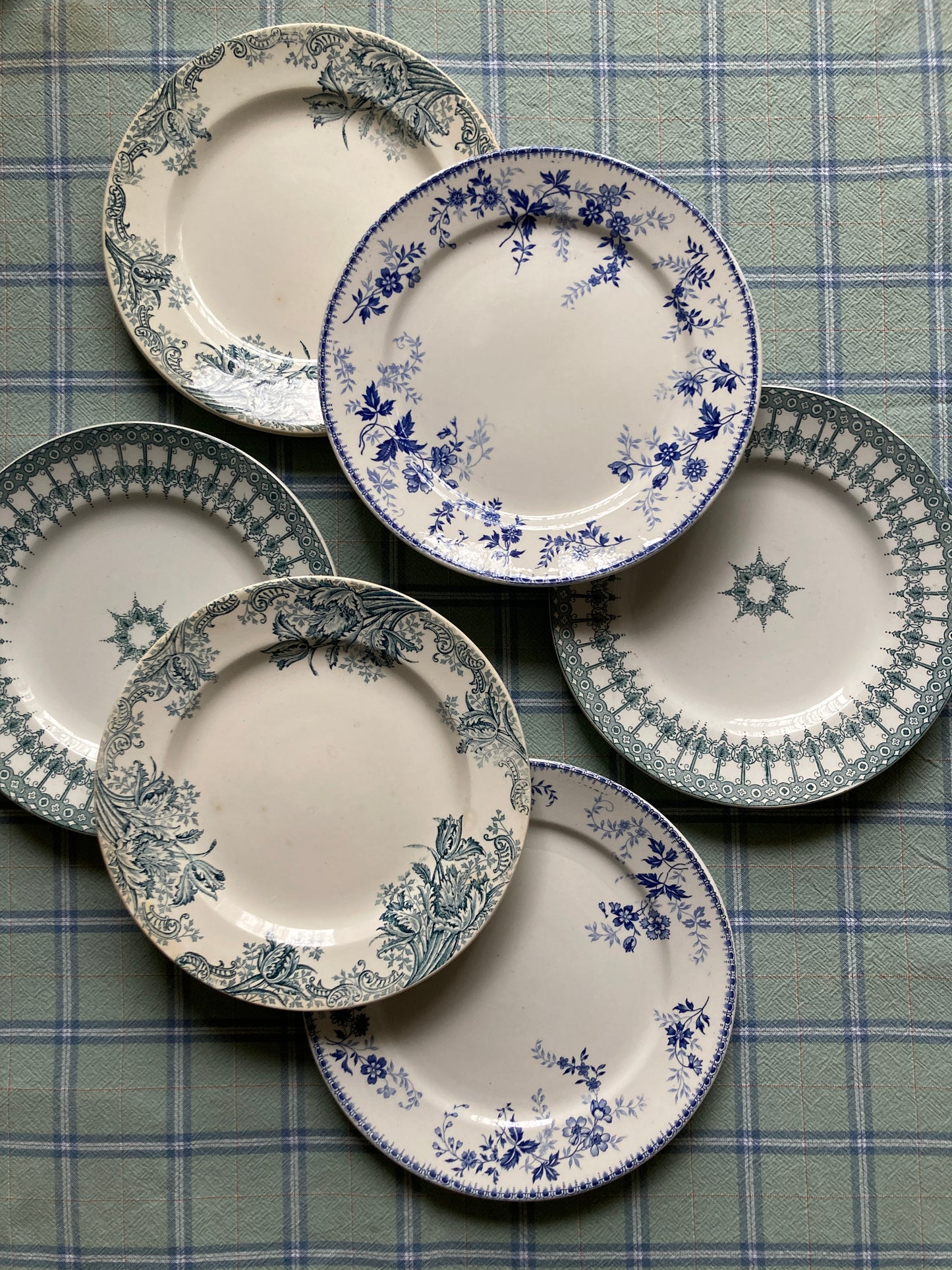 Perse - 6 Assiettes Plates