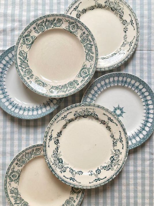Abeilles - 6 Assiettes Plates