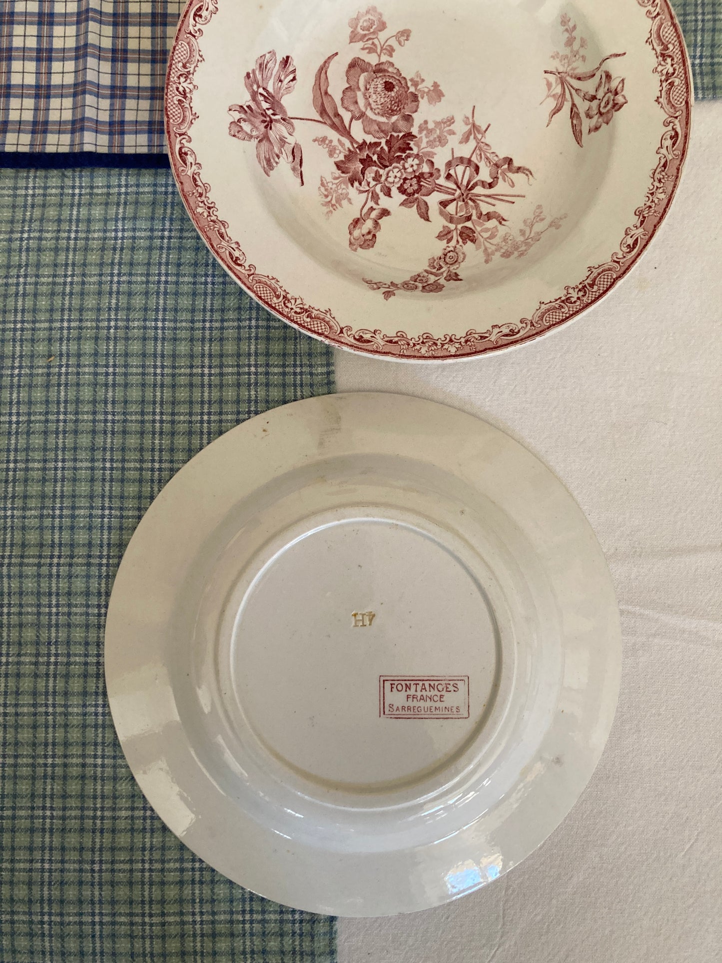 Fontanges - 2 Assiettes Creuses