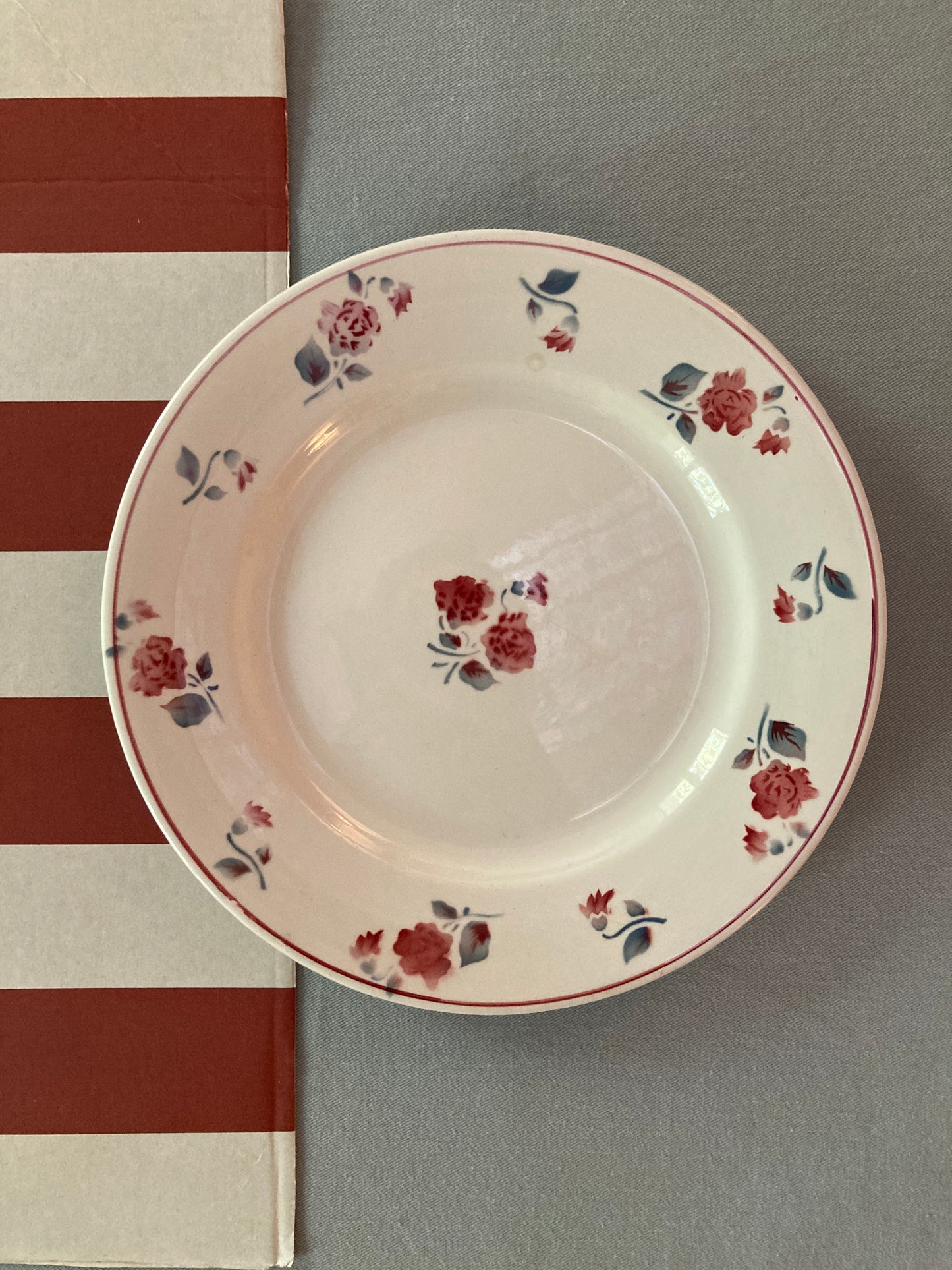 Roses - 6 Assiettes plates