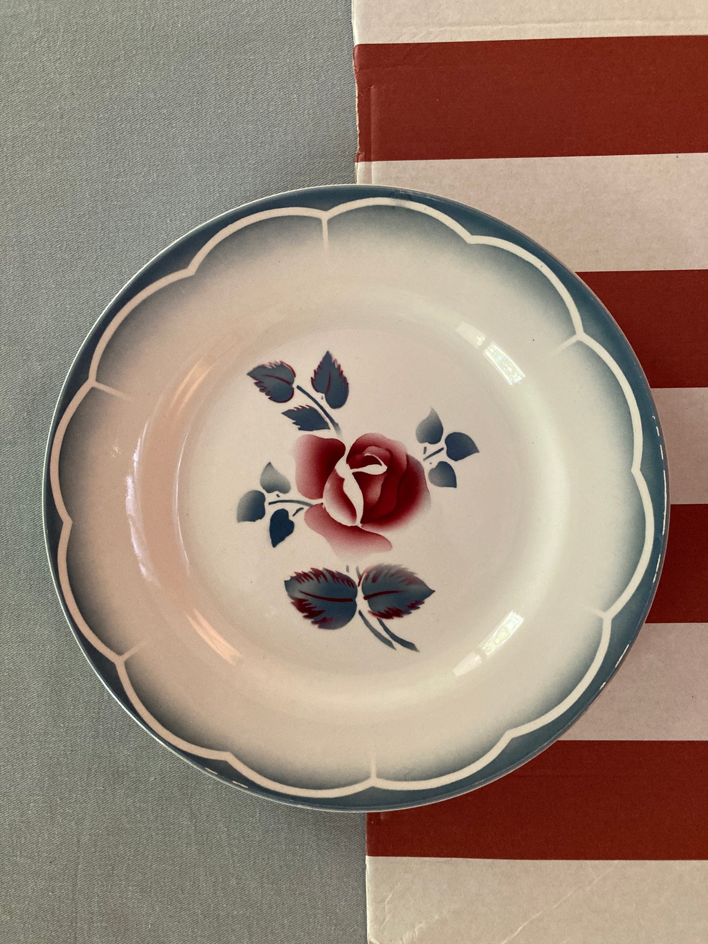Roses - 6 Assiettes plates
