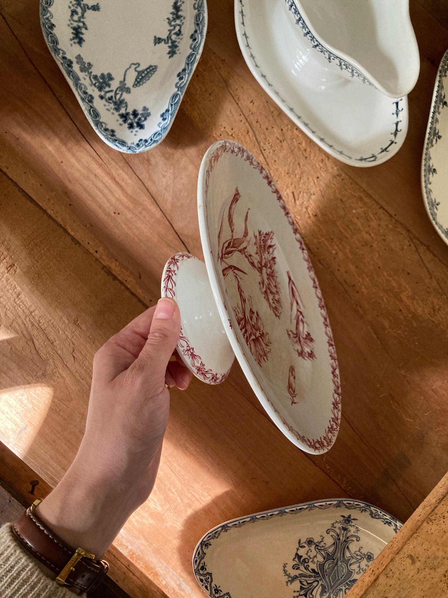 Oeillet - Assiette sur Piédouche