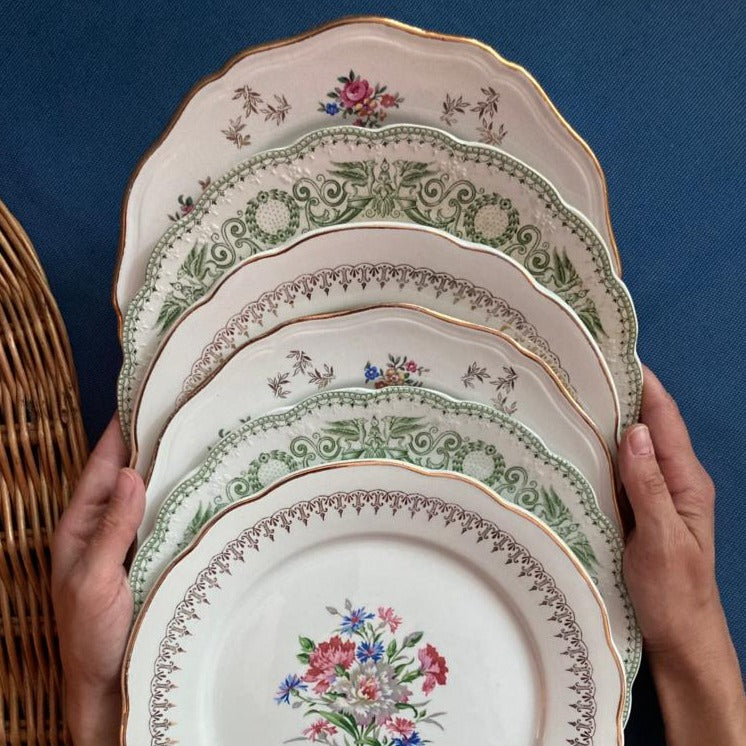 Oeillets - 6 Assiettes Plates
