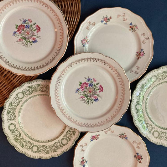 Oeillets - 6 Assiettes Plates