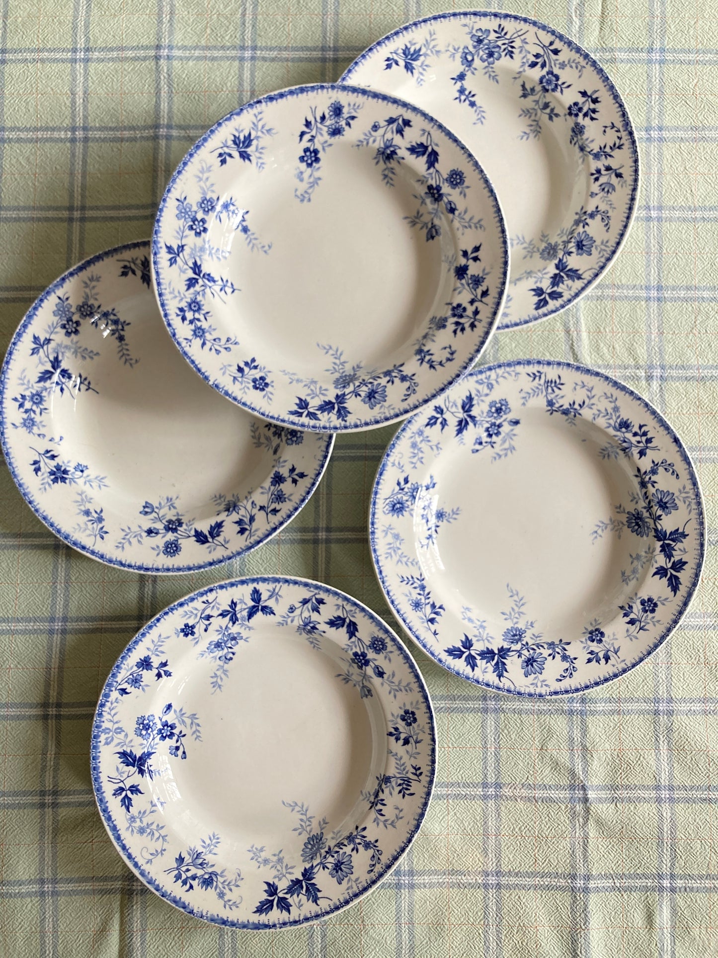 Baby Blue - 5 Assiettes Creuses