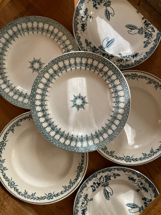 Persan - 6 Assiettes Plates