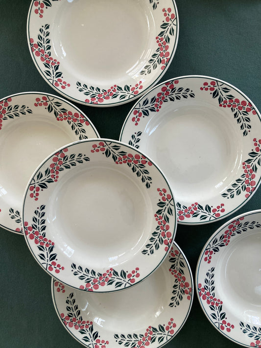 Houx - 9 Assiettes Creuses