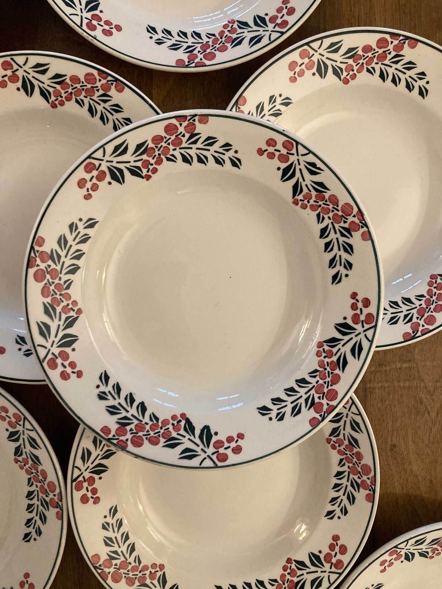 Houx - 9 Assiettes Creuses