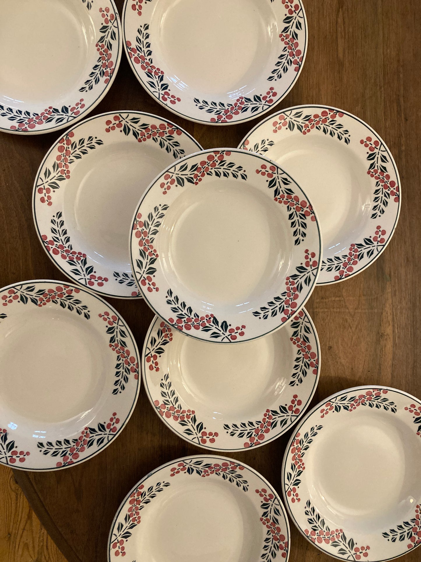 Houx - 9 Assiettes Creuses