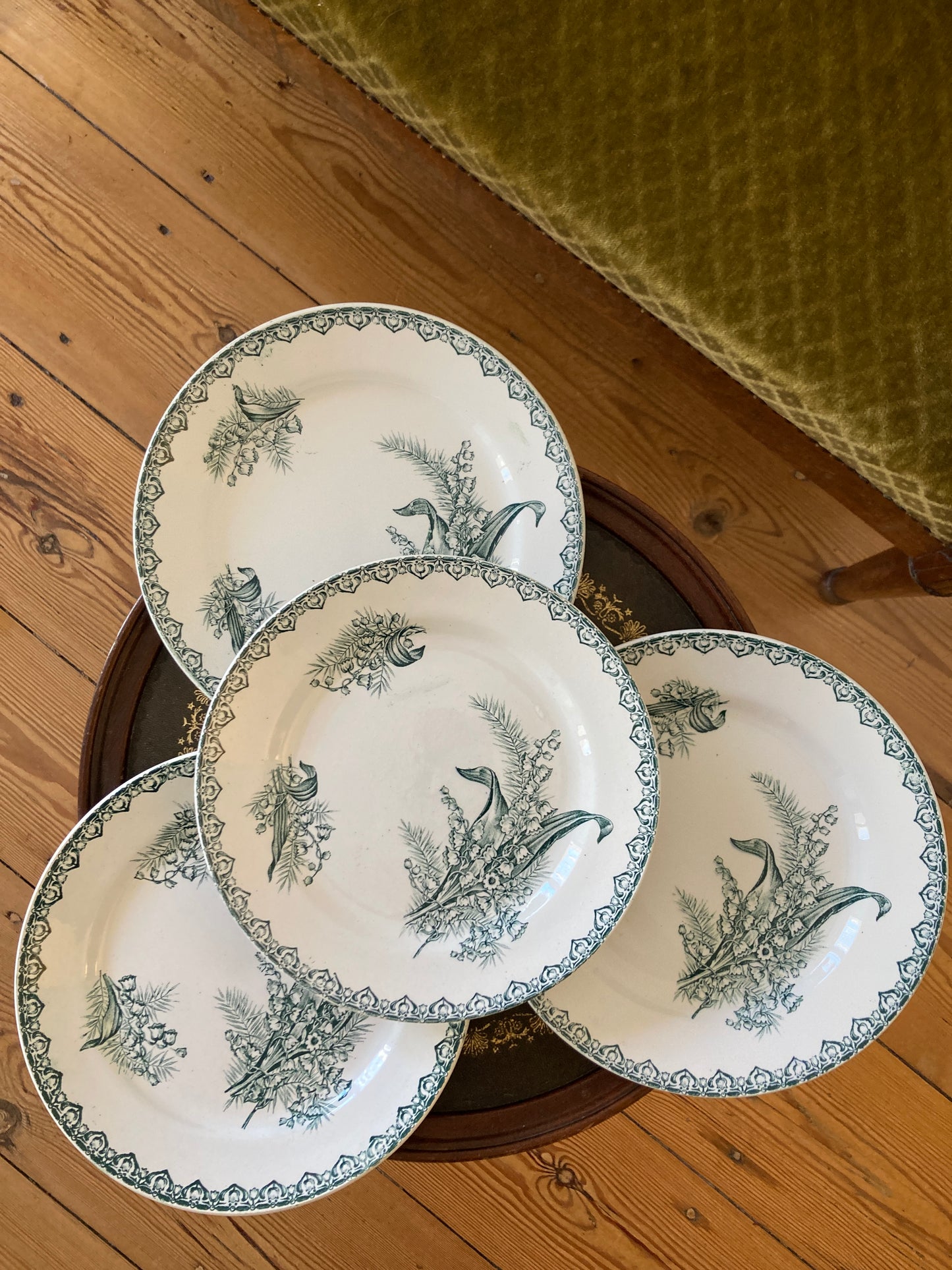 Muguet - 4 Assiettes Plates