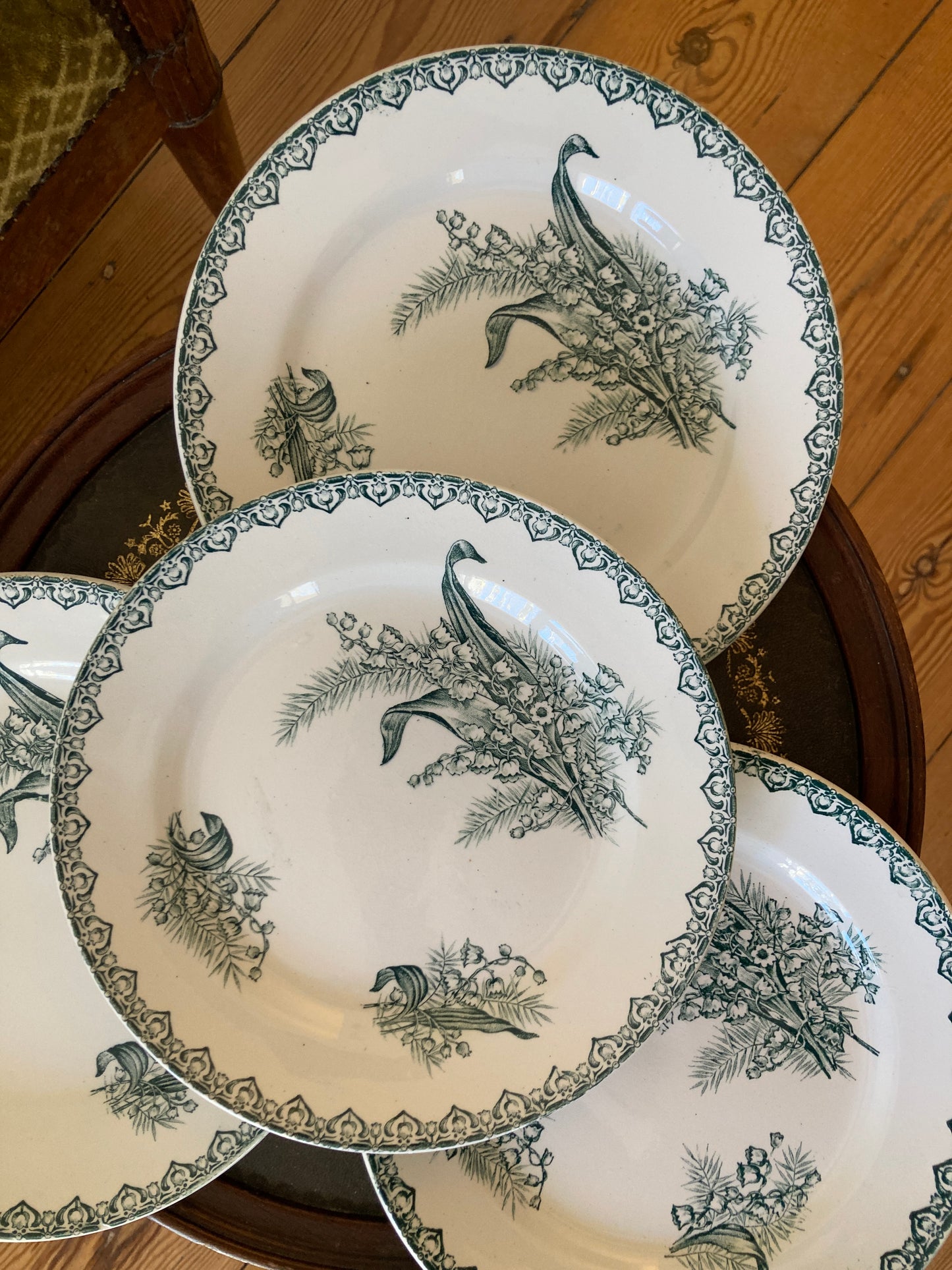 Muguet - 4 Assiettes Plates