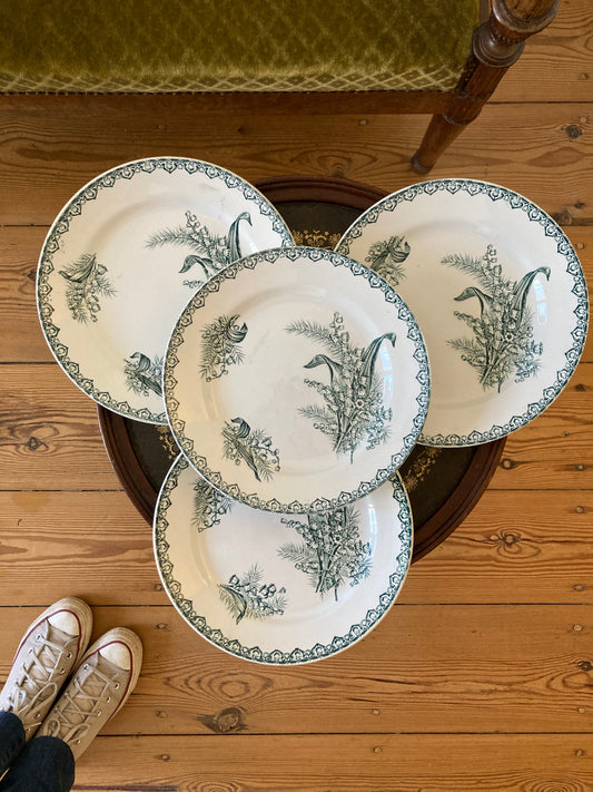 Muguet - 4 Assiettes Plates