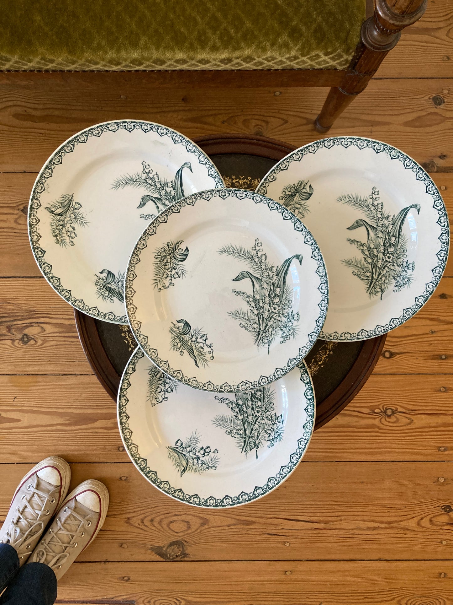 Muguet - 4 Assiettes Plates
