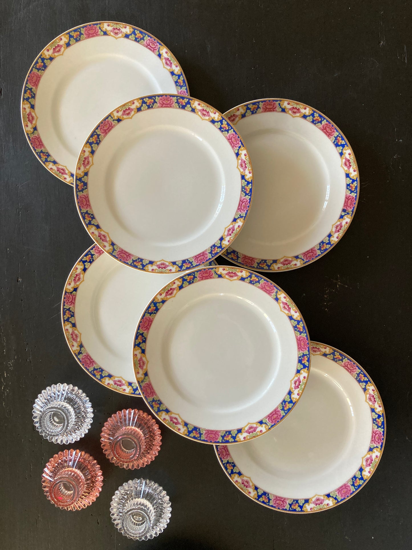 Fleurs de Lotus - 6 Assiettes Plates