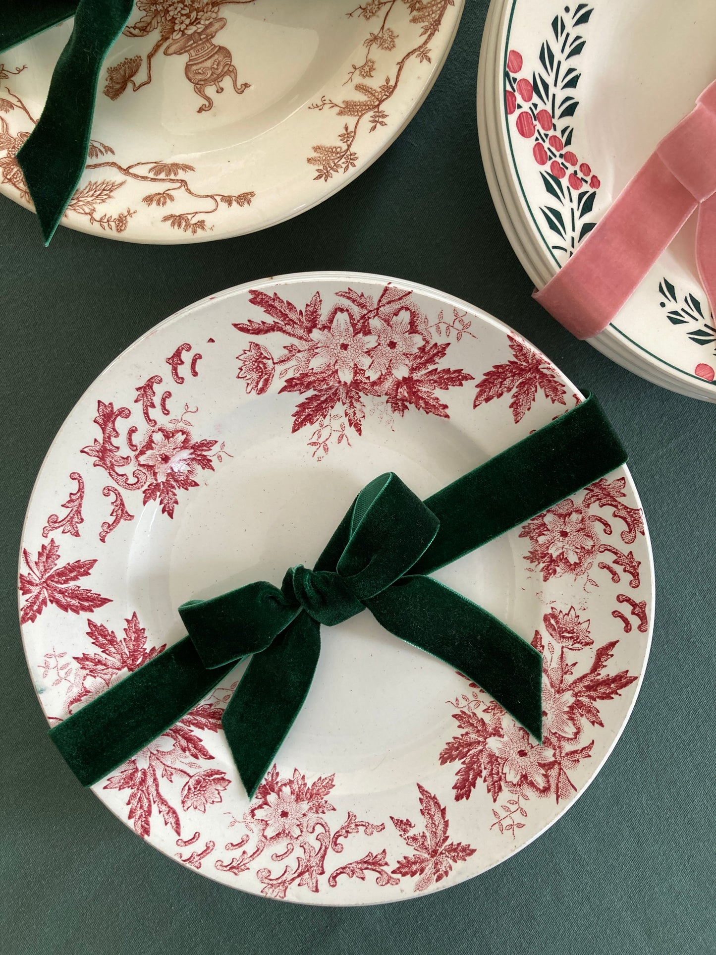 Anémones - 6 Assiettes Plates