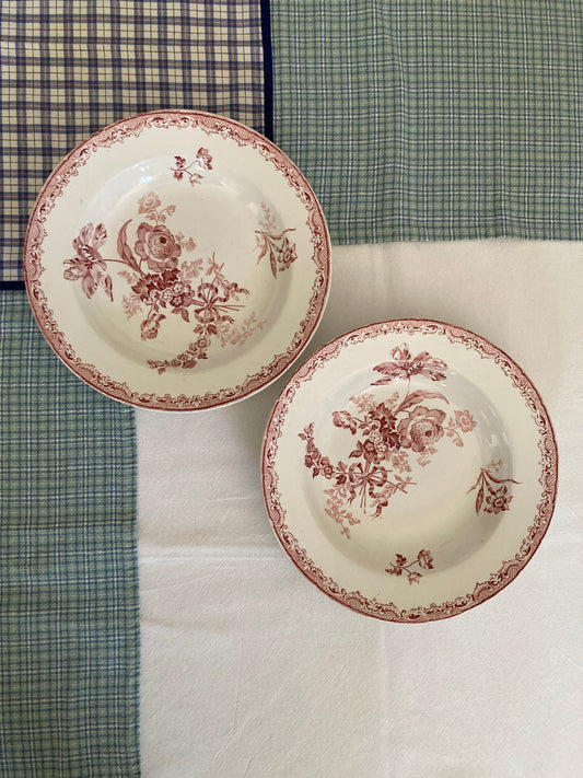 Fontanges - 2 Assiettes Creuses