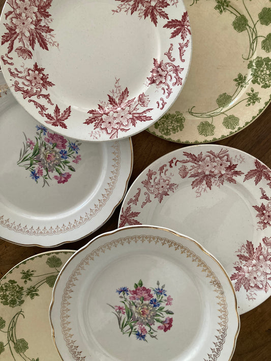 Geranium - 6 Dinner Plates