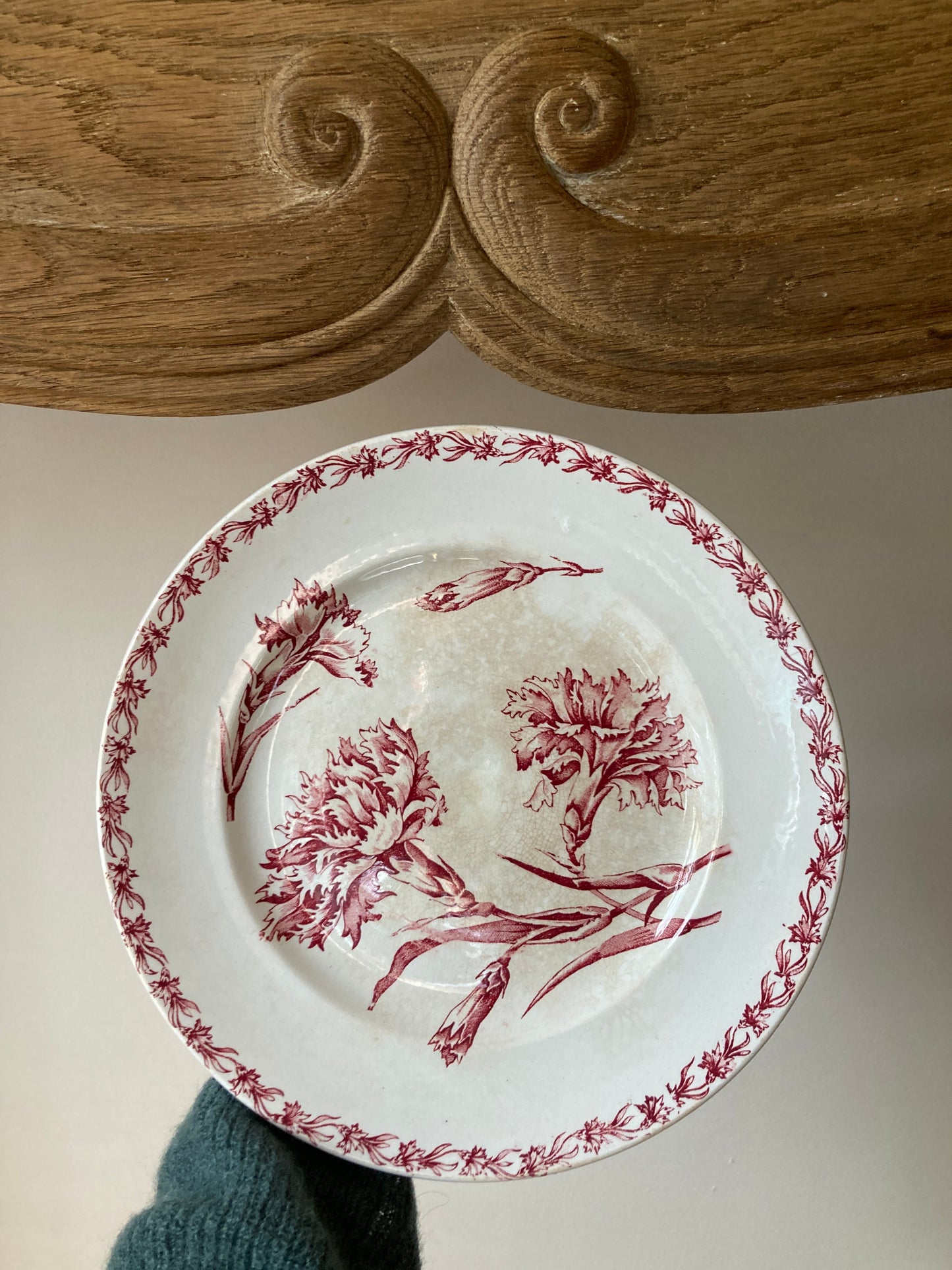 Oeillet - Assiette sur Piédouche