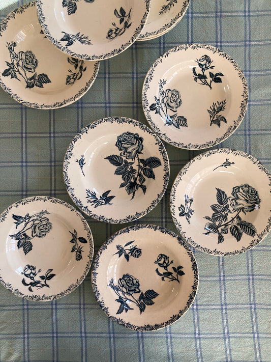 Roses - 4 Assiettes Creuses
