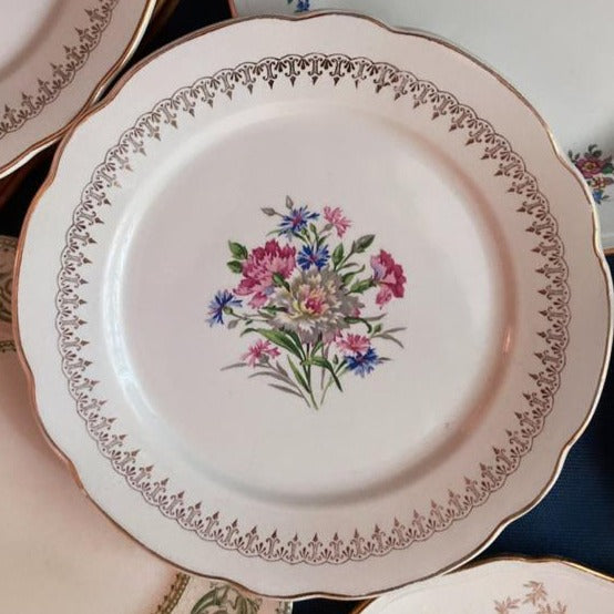 Oeillets - 6 Assiettes Plates